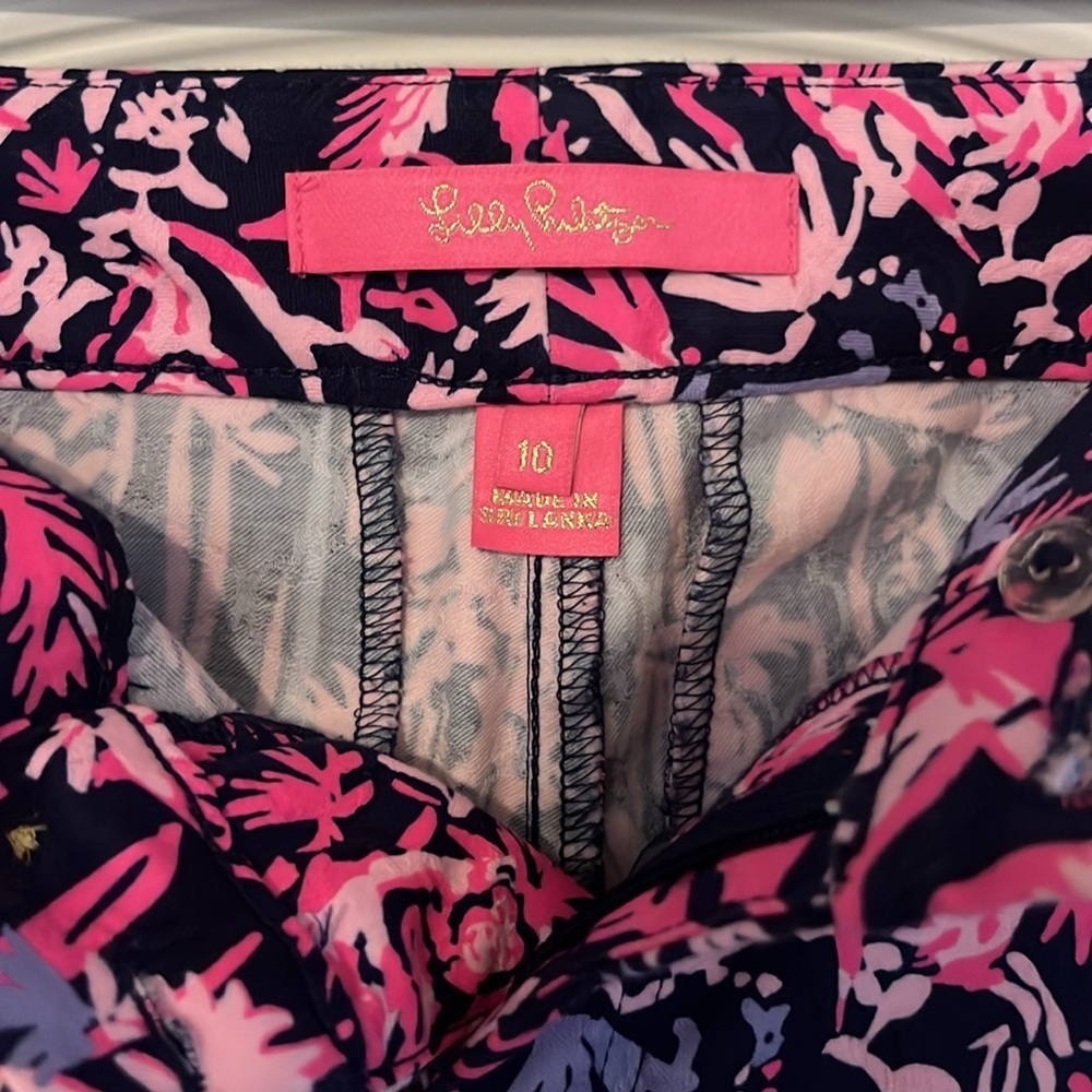 Lilly Pulitzer palm tree pants - Picture 2 of 5